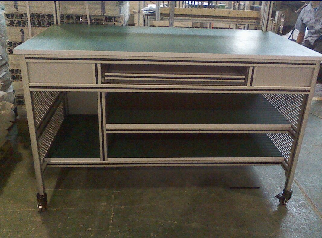 定制檢驗臺工作臺，現在流行鋁材質