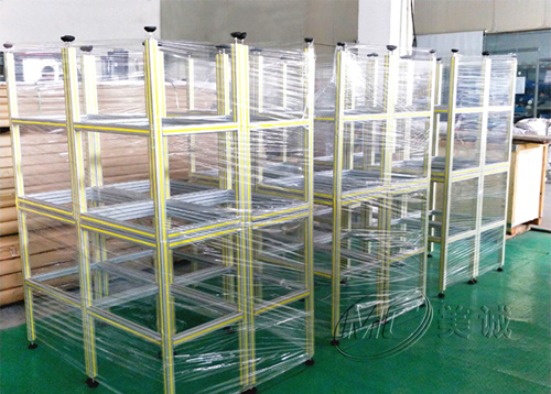 組裝鋁型材架子的型材，影響其承重